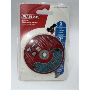 Diablo 3" METAL CUT OFF DISC DBD030045105F 4 Pack (open Box)